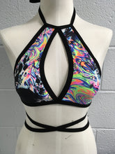 Load image into Gallery viewer, REQUIEM | Keyhole Halter Top, Women's Festival Top, Rave Top