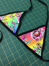 Load image into Gallery viewer, RAINBOW FLOWER | Triangle Top, Women's Festival Top, Rave Top