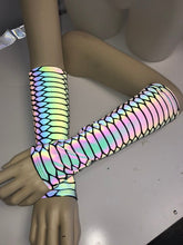 Load image into Gallery viewer, SLITHER | REFLECTIVE | Gloves, Festival Accessories, Rave Gloves