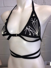 Load image into Gallery viewer, REFRACTION | REFLECTIVE | Cage Top, Women's Festival Top, Rave Top