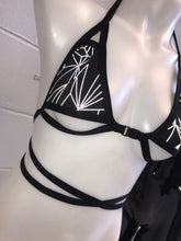 Load image into Gallery viewer, REFRACTION | REFLECTIVE | Cage Top, Women's Festival Top, Rave Top
