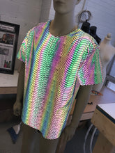 Load image into Gallery viewer, SLITHER | Reflective | Slim Fit Men's Rave T-shirt, Festival Shirt