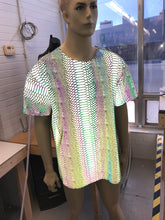 Load image into Gallery viewer, SLITHER | Reflective | Slim Fit Men's Rave T-shirt, Festival Shirt