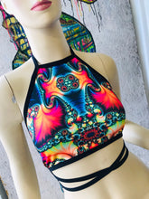 Load image into Gallery viewer, TRIPPY | Halter Top, Women's Festival Top, Rave Top