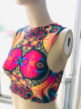 Load image into Gallery viewer, TRIPPY | Sporty Crop Top, Women's Festival Top, Rave Top