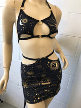 Load image into Gallery viewer, GOLD GODDESS VIBES | Nova Top, Women's Festival Top, Rave Top