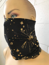 Load image into Gallery viewer, GOLD GODDESS VIBES | Dust Mask, Rave Mask, Festival Mask, Gaiter