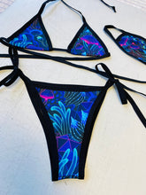 Load image into Gallery viewer, DAZED MUSHROOM | Bikini Top + Bikini Tie Bottoms + Mask, Women's Festival Outfit, Rave Set