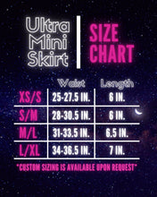 Load image into Gallery viewer, BLACK DARK STARR | Chain Cage Top + Black Fishnet Ultra Mini Buckle Skirt, Women's Festival Outfit, Rave Set