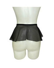 Load image into Gallery viewer, BLACK DARK STARR | Black Fishnet Ultra Mini Buckle Skirt, Rave Skirt, Festival Bottom