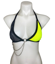 Load image into Gallery viewer, ILLUSIONS | Chain Triangle Top, Festival Top, Rave Top with Chains