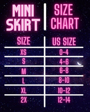 Load image into Gallery viewer, HEXX | Bodycon Mini Skirt, UV Glow Fabric, Rave Skirt, Festival Bottom