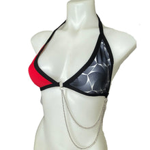 Load image into Gallery viewer, HEXX | Chain Triangle Top, Festival Top, Rave Top with Chains