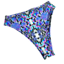 Load image into Gallery viewer, PORTAL PUZZLE | High Waisted High Cut Bottoms, Festival Bottoms, Rave Bottoms, Trippy Rave Outfit