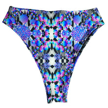 Load image into Gallery viewer, PORTAL PUZZLE | High Waisted High Cut Bottoms, Festival Bottoms, Rave Bottoms, Trippy Rave Outfit