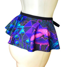Load image into Gallery viewer, DAZED MUSHROOM | Ultra Mini Tie Skirt, Rave Skirt, Festival Bottom