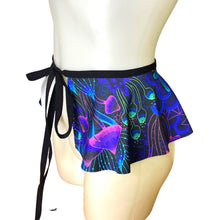 Load image into Gallery viewer, DAZED MUSHROOM | Ultra Mini Tie Skirt, Rave Skirt, Festival Bottom