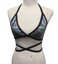Load image into Gallery viewer, DISCO QUEEN | Triangle Top, Women's Festival Top, Rave Top