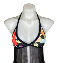 Load image into Gallery viewer, DAY TRIP | Fringe Triangle Top, Women's Festival Top, Rave Top