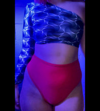 Load image into Gallery viewer, HEXX | One Shoulder Long Sleeve Top, Women's Festival Top, Rave Top