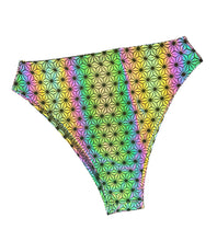 Load image into Gallery viewer, SACRED GEO | REFLECTIVE | High Waisted High Cut Bottoms
