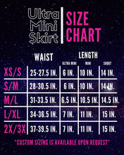 Load image into Gallery viewer, COSMIC SWIRL | Mesh Ultra Mini Buckle Skirt, Rave Skirt, Festival Bottom