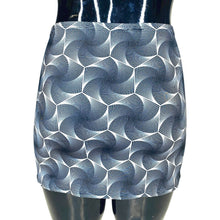 Load image into Gallery viewer, HEXX | Bodycon Mini Skirt, UV Glow Fabric, Rave Skirt, Festival Bottom
