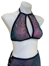 Load image into Gallery viewer, DELPHINA | Keyhole Halter Top, Festival Top, Rave Top