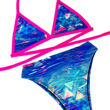 Load image into Gallery viewer, MARINA | Limited Edition | Triangle Top + High Waisted High Cut Bottoms, Women's Festival Outfit, Rave Set