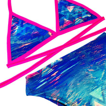 Load image into Gallery viewer, MARINA | Limited Edition | Triangle Top + High Waisted High Cut Bottoms, Women's Festival Outfit, Rave Set