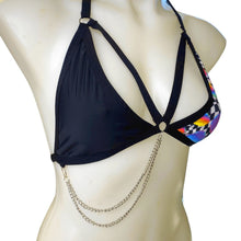 Load image into Gallery viewer, RETRO RAVE | Chain Triangle Top, Festival Top, Rave Top with Chains