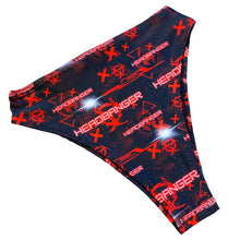 Load image into Gallery viewer, HEADBANGER | High Waisted High Cut Bottoms, Festival Bottoms, Rave Bottoms, Black Rave Outfit