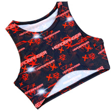 Load image into Gallery viewer, HEADBANGER | Underboob Sporty Crop Top, Women's Festival Top, Rave Top