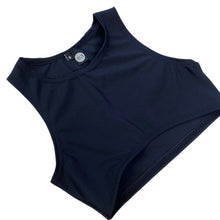 Load image into Gallery viewer, BLACK | Underboob Sporty Crop Top, Women's Festival Top, Rave Top