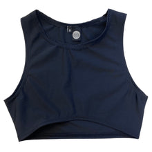 Load image into Gallery viewer, BLACK | Underboob Sporty Crop Top, Women's Festival Top, Rave Top