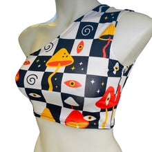 Load image into Gallery viewer, MIDNIGHT TRIP | One Shoulder Top, Women's Festival Top, Rave Top