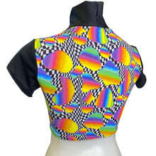 Load image into Gallery viewer, RETRO RAVE | Crop Turtle Neck, Women's Festival Top, Rave Top