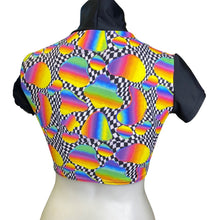 Load image into Gallery viewer, RETRO RAVE | Crop Turtle Neck, Women's Festival Top, Rave Top
