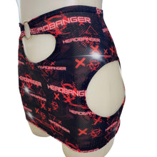 Load image into Gallery viewer, HEADBANGER | Cut-Out Bodycon Mini Skirt, Rave Skirt, Festival Bottom