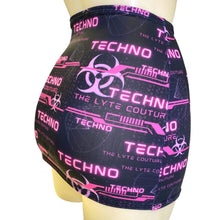 Load image into Gallery viewer, PINK TECHNO | Cut-Out Bodycon Mini Skirt, Rave Skirt, Festival Bottom