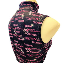 Load image into Gallery viewer, PINK TECHNO | Underboob Mock Neck Crop Top Sleeveless , Women's Festival Top, Rave Top