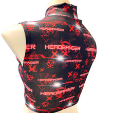 Load image into Gallery viewer, HEADBANGER | Underboob Mock Neck Crop Top Sleeveless , Women's Festival Top, Rave Top
