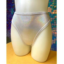 Load image into Gallery viewer, COSMIC | High Waisted High Cut Bottoms, Festival Bottoms, Rave Bottoms, Black Rave Outfit