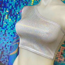 Load image into Gallery viewer, COSMIC | One Shoulder Long Bell Sleeve Top, Women's Festival Top, Rave Top