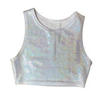 Load image into Gallery viewer, COSMIC | Underboob Sporty Crop Top, Women's Festival Top, Rave Top