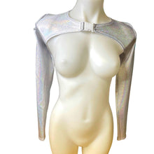 Load image into Gallery viewer, COSMIC | Long Sleeve Buckle Top, Women's Festival Top, Rave Top l Buckle Crop Top ONLY