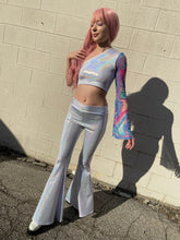 Load image into Gallery viewer, COSMIC | One Shoulder Long Bell Sleeve Top, Women's Festival Top, Rave Top