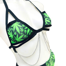 Load image into Gallery viewer, PUFF PUFF | Chain Cage Top, Festival Top, Rave Top with Chains 420