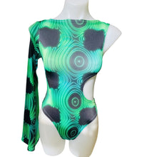 Load image into Gallery viewer, RADIUS | Aria Cut-Out One Shoulder Bell Sleeve Bodysuit