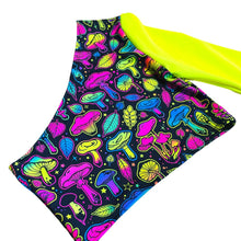 Load image into Gallery viewer, ELECTRIC MUSHROOM | One Shoulder Bell Sleeve Top, Women's Festival Top, Rave Top